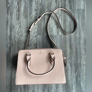 Kate Spade - light pink, crossbody, “Mulberry Street Lise Satchel”